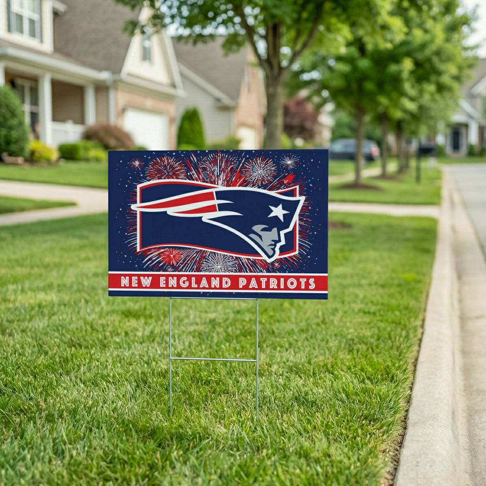 New England Patriots Yard Sign, Patriotic - NFL Home