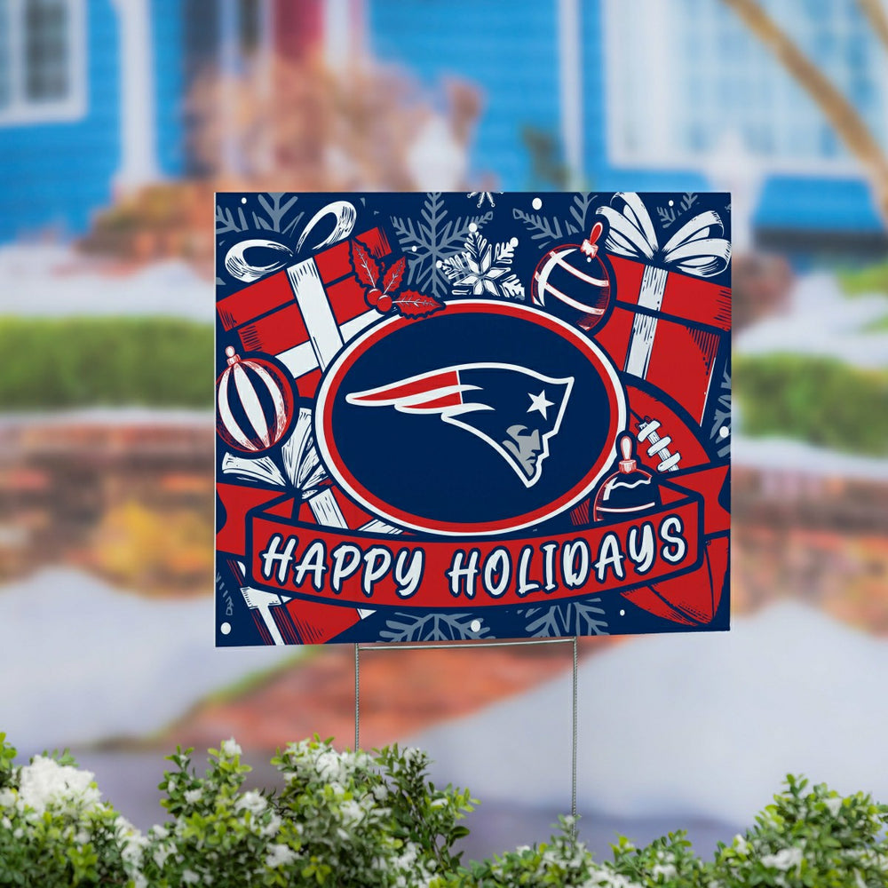 New England Patriots Yard Sign, Holiday - NFL Home