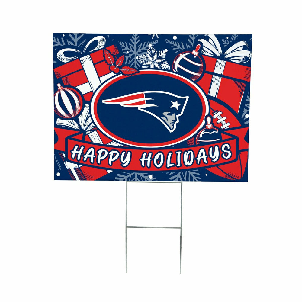 New England Patriots Yard Sign, Holiday - NFL Home