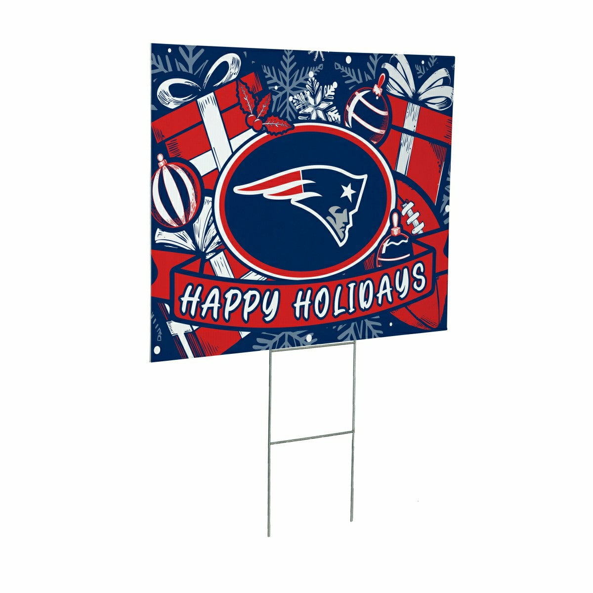 New England Patriots Yard Sign, Holiday - NFL Home