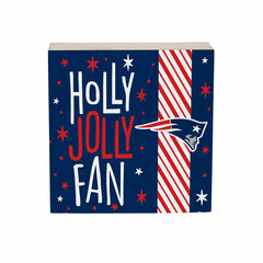 New England Patriots Block, Holiday, 6x6 - NFL Home
