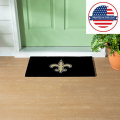 Full Color PVC Mat, 16" x 28", New Orleans Saints - NFL