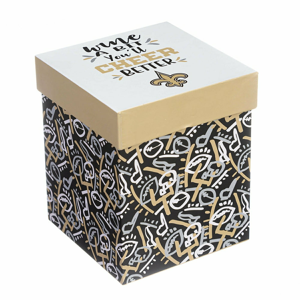 New Orleans Saints, 17oz Boxed Stemless Wine - NFL Home
