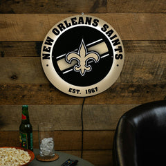 New Orleans Saints, Metal Lite, Round - NFL