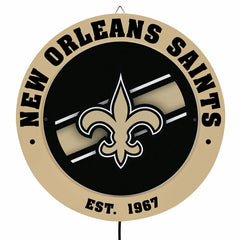 New Orleans Saints, Metal Lite, Round - NFL