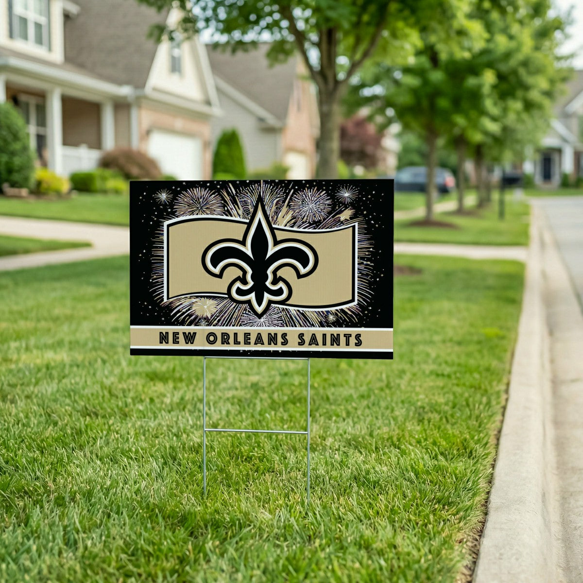 New Orleans Saints Yard Sign, Patriotic - NFL Home