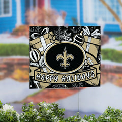 New Orleans Saints Yard Sign, Holiday - NFL Home