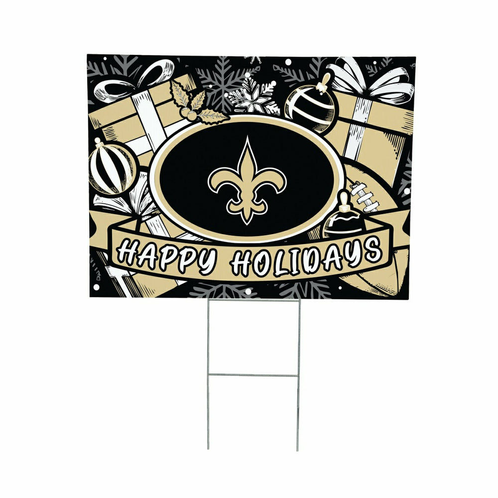 New Orleans Saints Yard Sign, Holiday - NFL Home