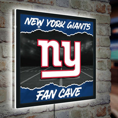 New York Giants 23"H x 23"L LED Wall Decor, Edgelite, Square - NFL Home