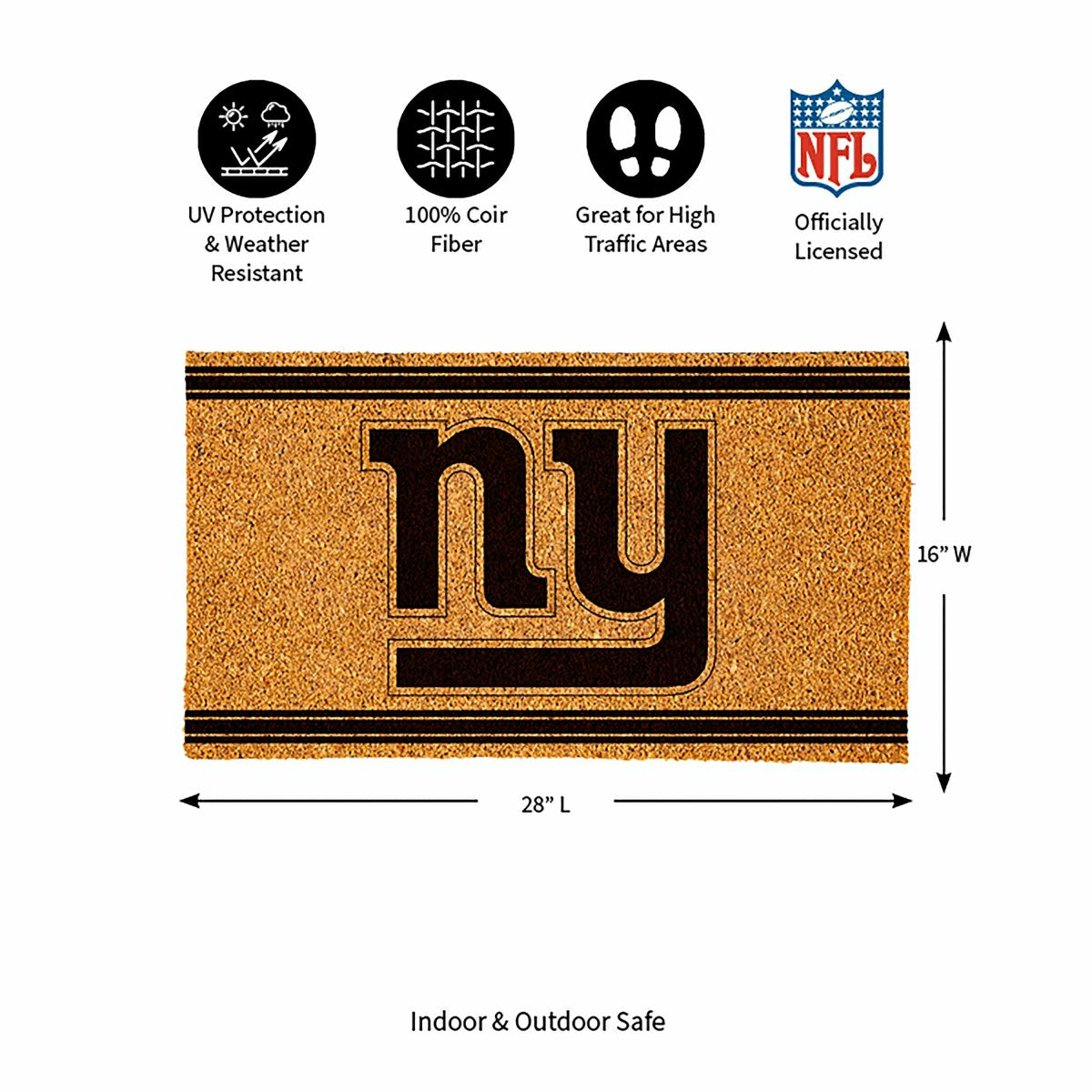 New York Giants, Coir Mat 1C - NFL