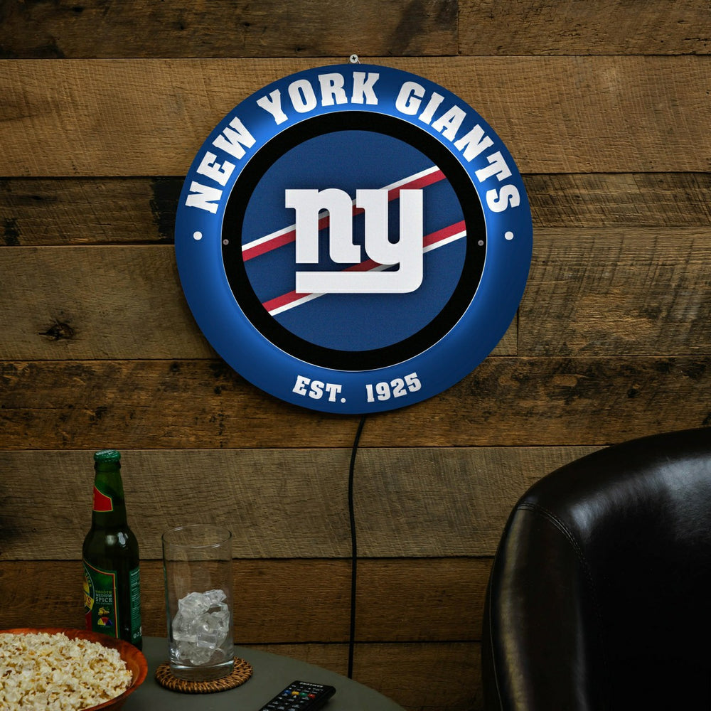 New York Giants, Metal Lite, Round - NFL