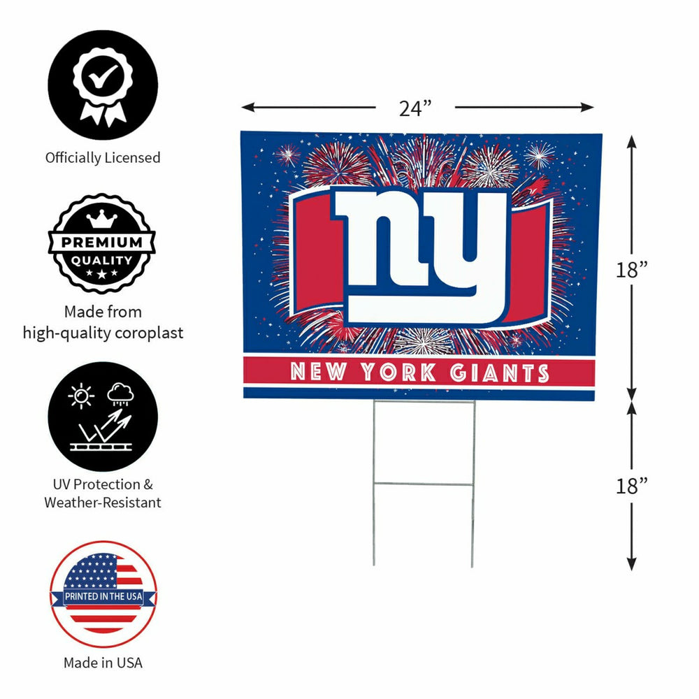 New York Giants Yard Sign, Patriotic - NFL Home