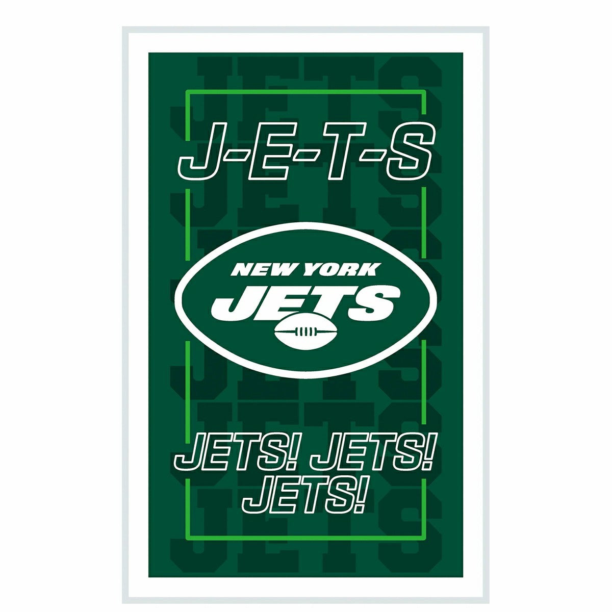 New York Jets NFL Football Rectangle Neolite LED Decor - NFL Home