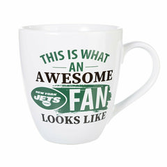 New York Jets, Ceramic Cup O'Java 17oz Gift Set - NFL Home