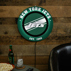 New York Jets, Metal Lite, Round - NFL