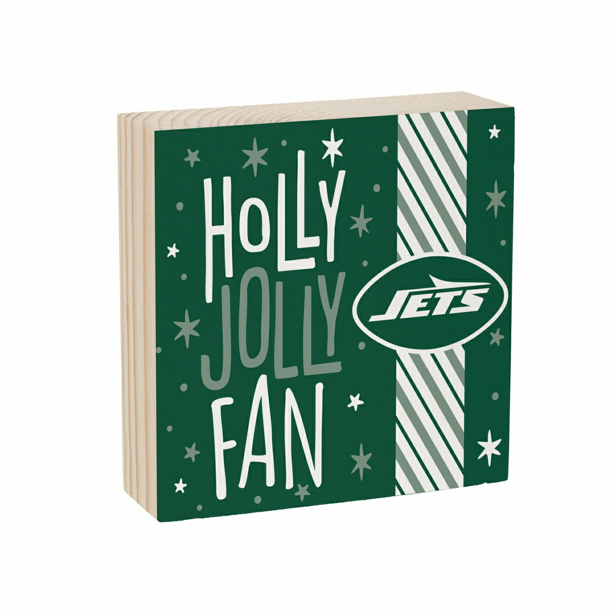 New York Jets Block, Holiday, 6x6 - NFL Home