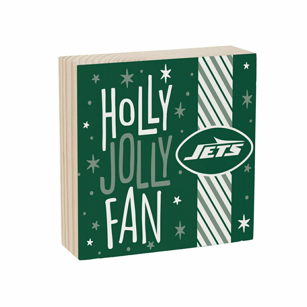 New York Jets Block, Holiday, 6x6 - NFL Home
