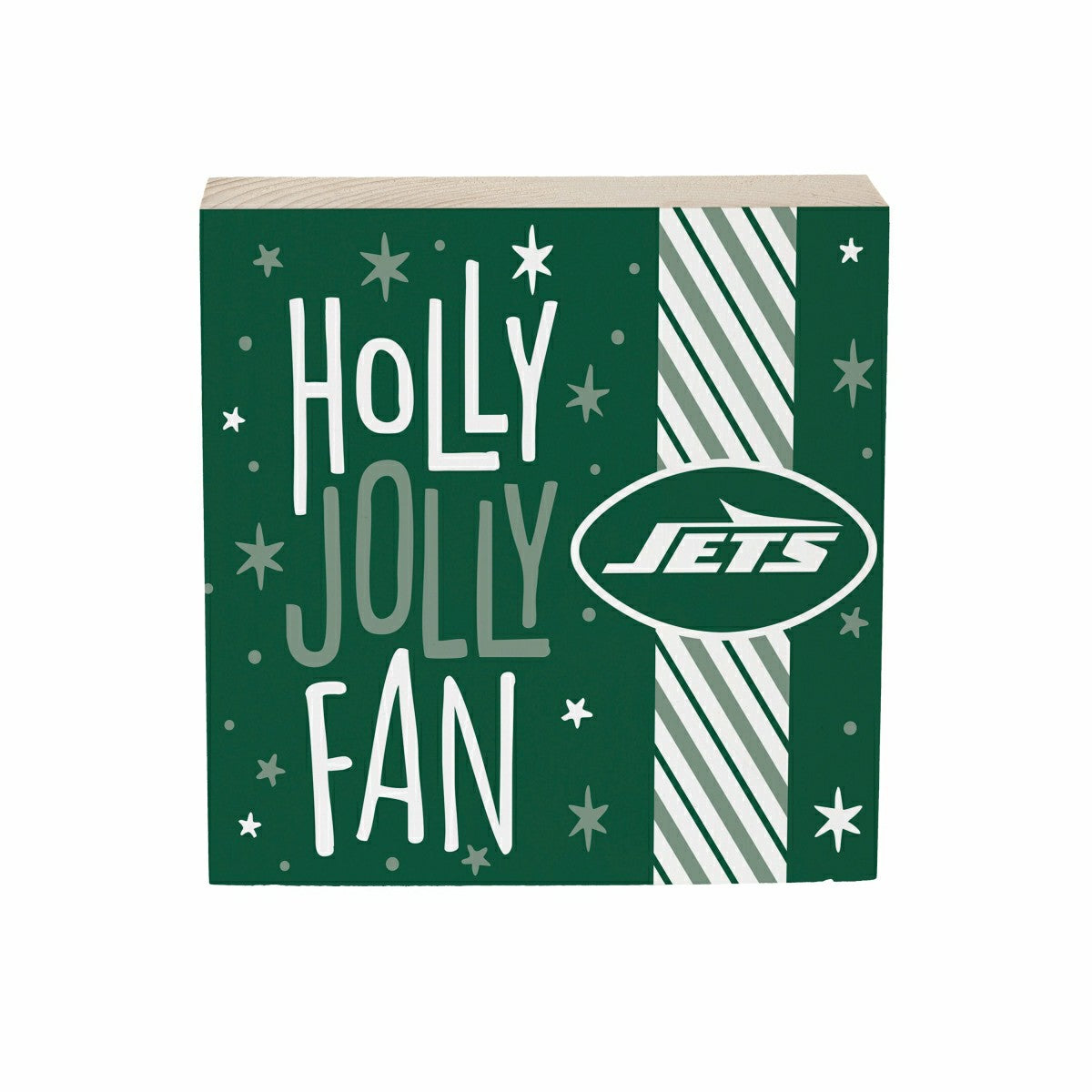 New York Jets Block, Holiday, 6x6 - NFL Home