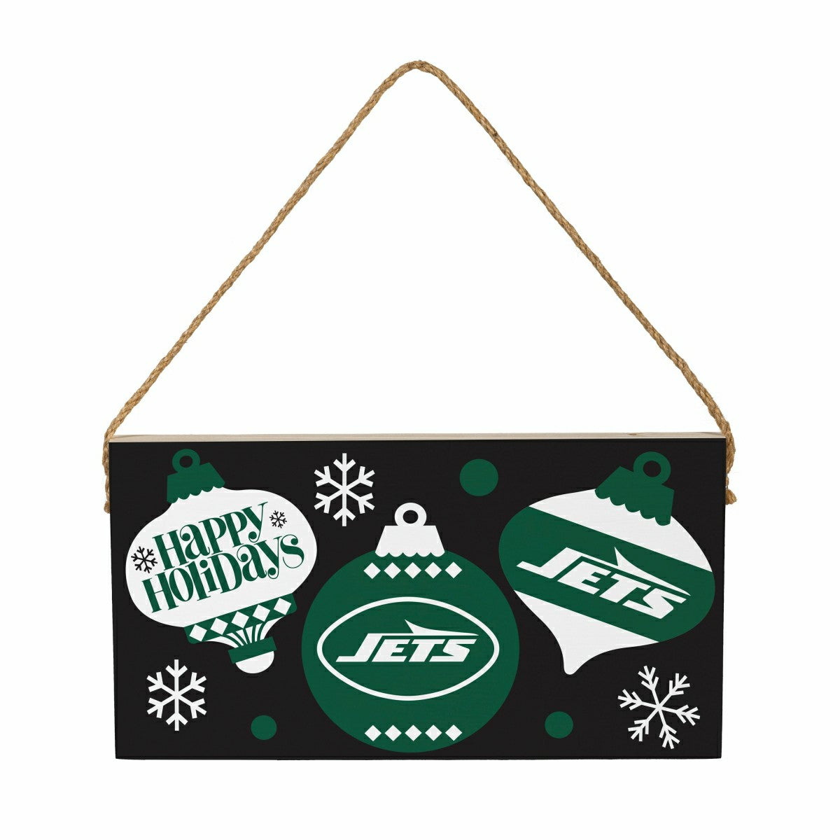 New York Jets Holiday Wood Wall Sign, 6x11 - NFL Home