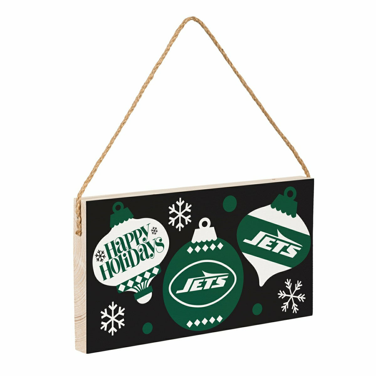 New York Jets Holiday Wood Wall Sign, 6x11 - NFL Home