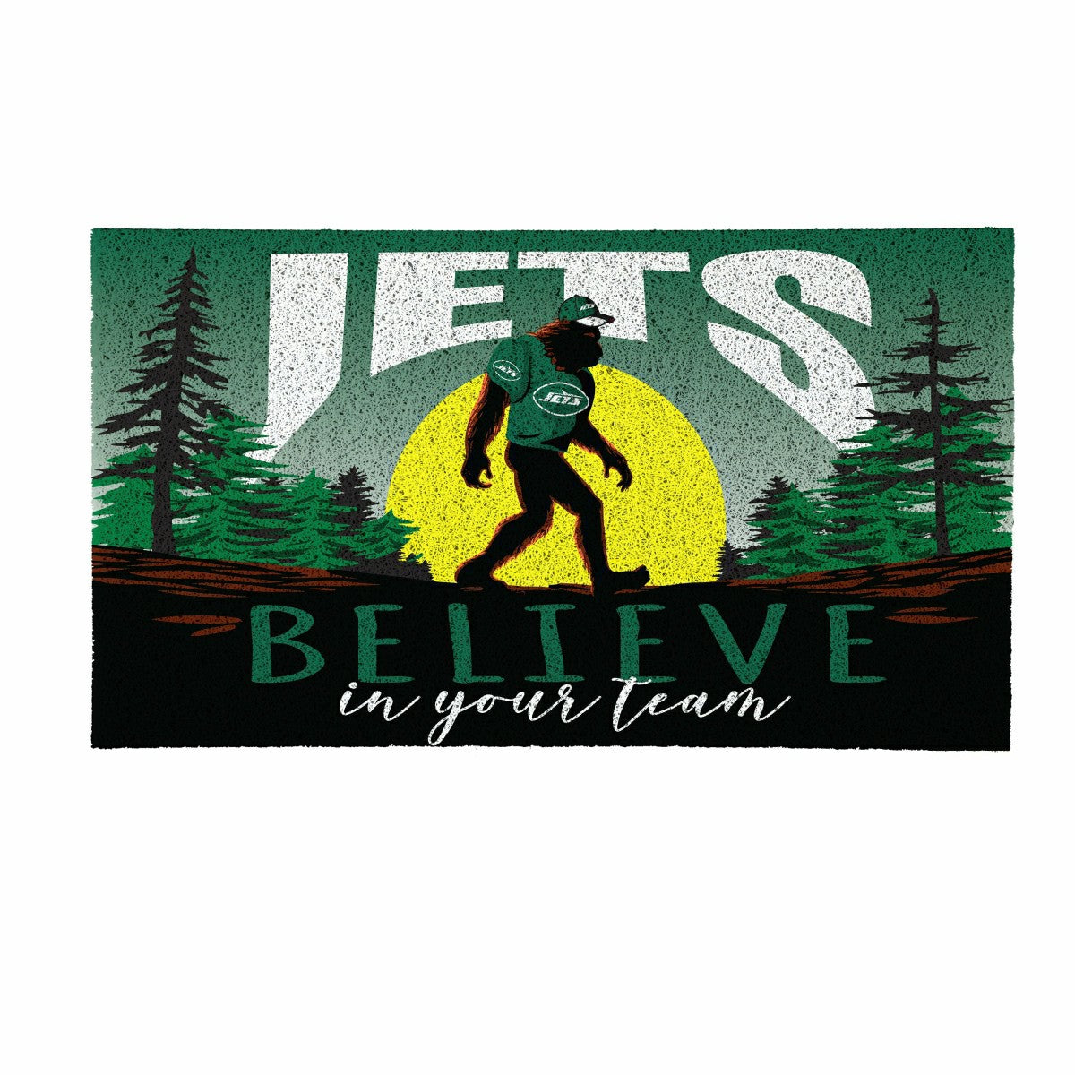 New York Jets Bigfoot PVC Mat, 28"x16" - NFL