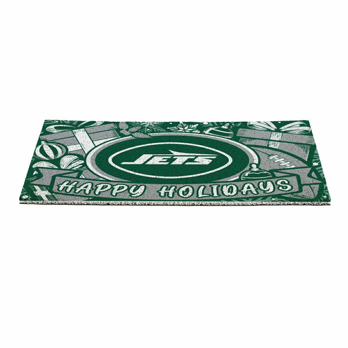 New York Jets Holiday PVC Mat, 28"x16" - NFL