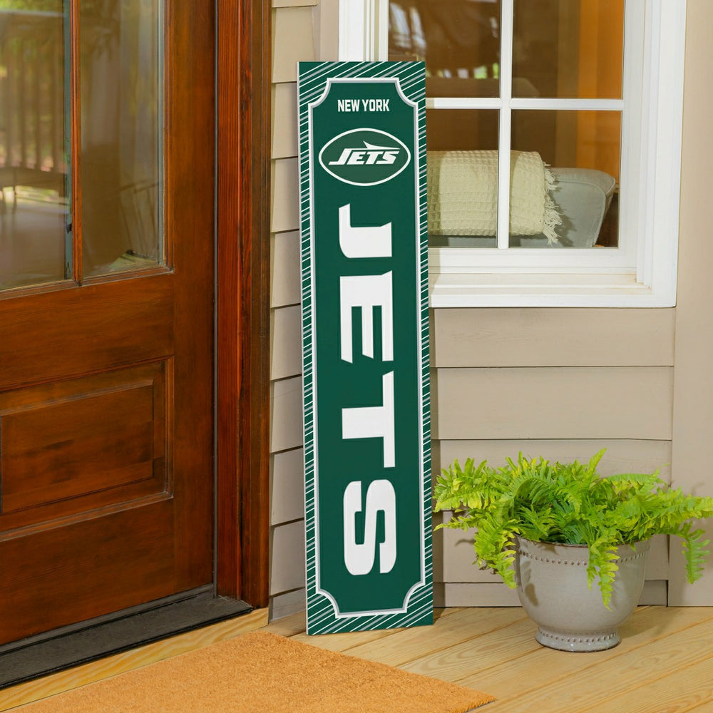 New York Jets Winter Seasonal Double Sided Large Leaner, 46" - NFL Home