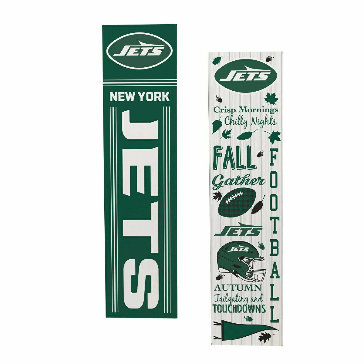 New York Jets Fall Seasonal Double Sided Large Leaner, 46" - NFL Home