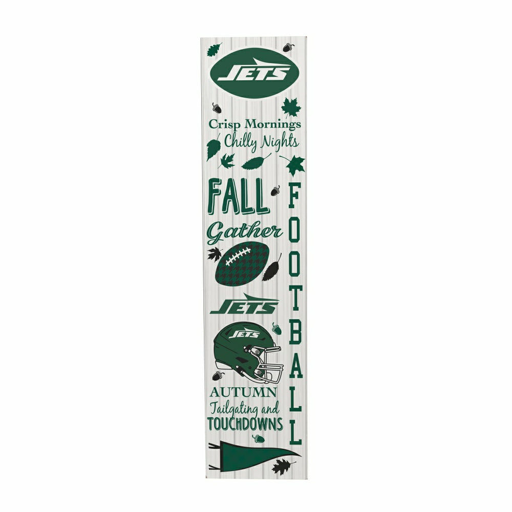 New York Jets Fall Seasonal Double Sided Large Leaner, 46" - NFL Home