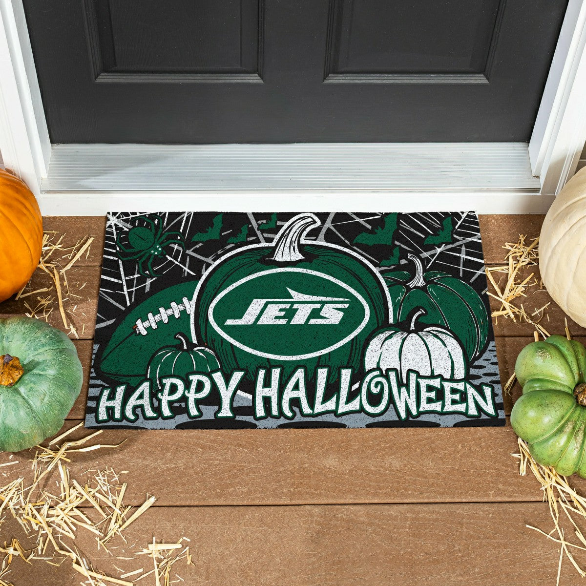 New York Jets Halloween PVC Mat, 28"x16" - NFL