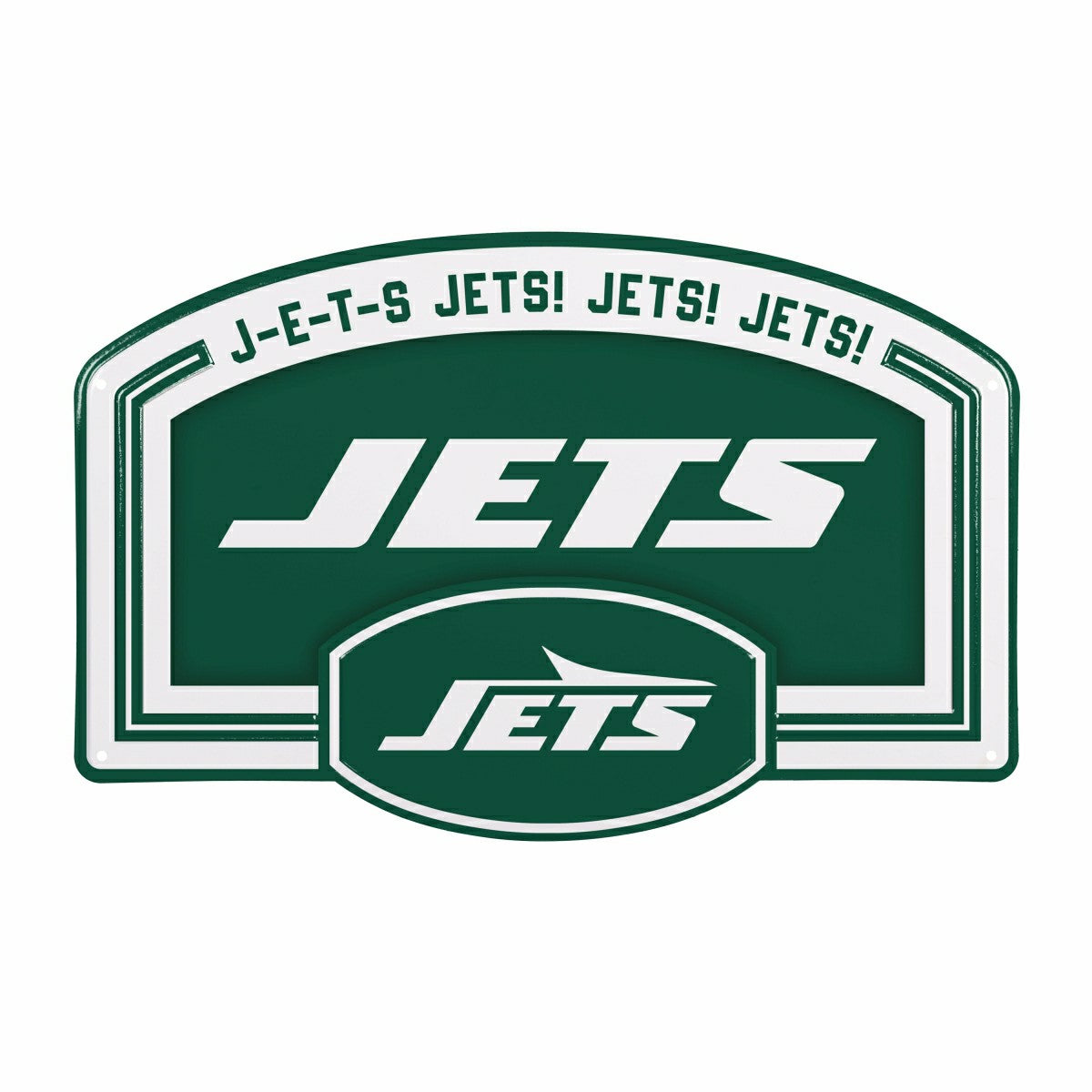 New York Jets USA Embossed Steel Wall Sign, 11" x 17" - NFL Home