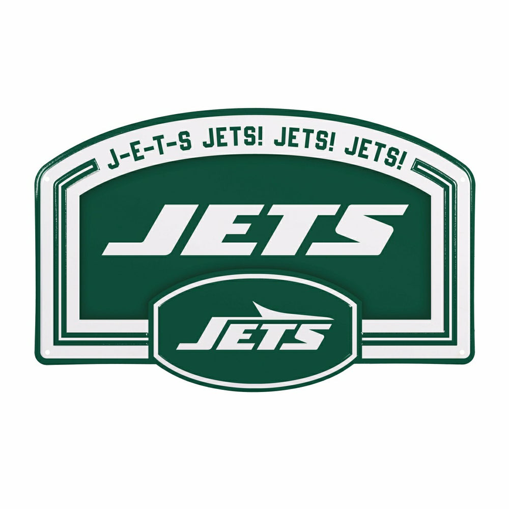 New York Jets USA Embossed Steel Wall Sign, 11" x 17" - NFL Home