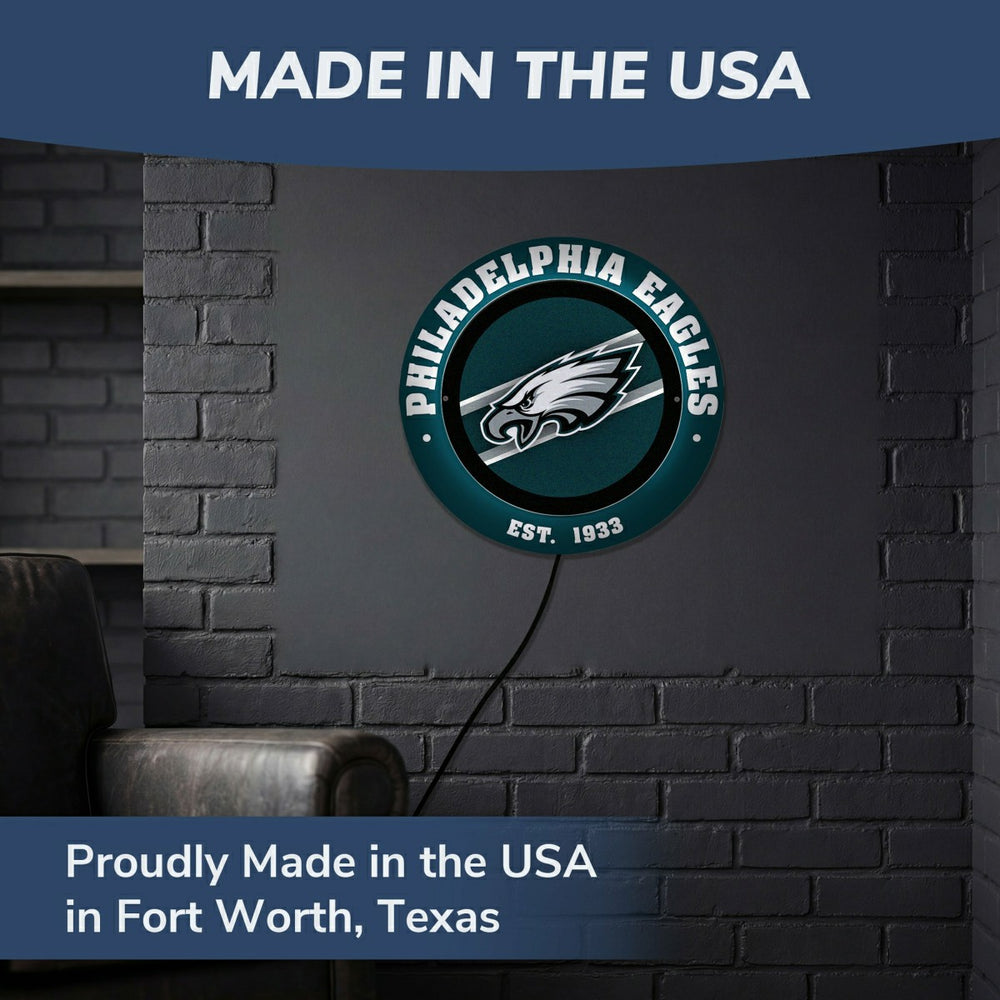 Philadelphia Eagles, Metal Lite, Round - NFL