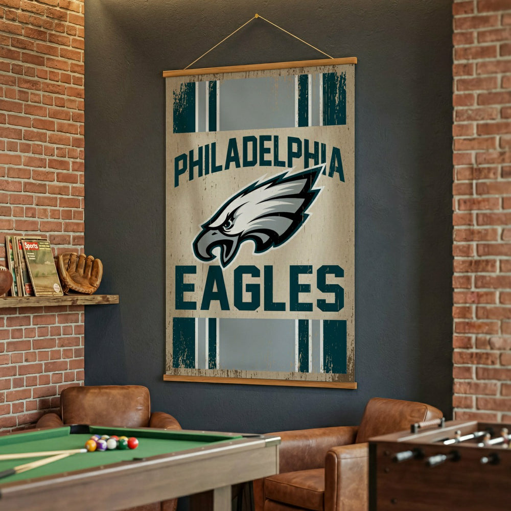Philadelphia Eagles, Canvas Wall Tapestry, Large, 54x36 - NFL Home