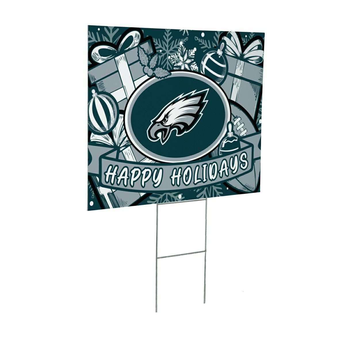Philadelphia Eagles Yard Sign, Holiday - NFL Home
