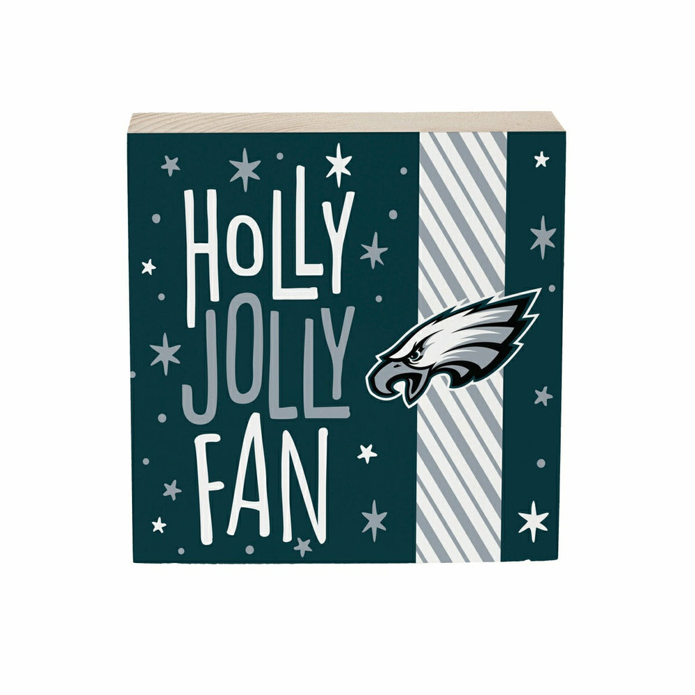 Philadelphia Eagles Block, Holiday, 6x6 - NFL Home