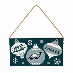 Philadelphia Eagles Holiday Wood Wall Sign, 6x11 - NFL Home