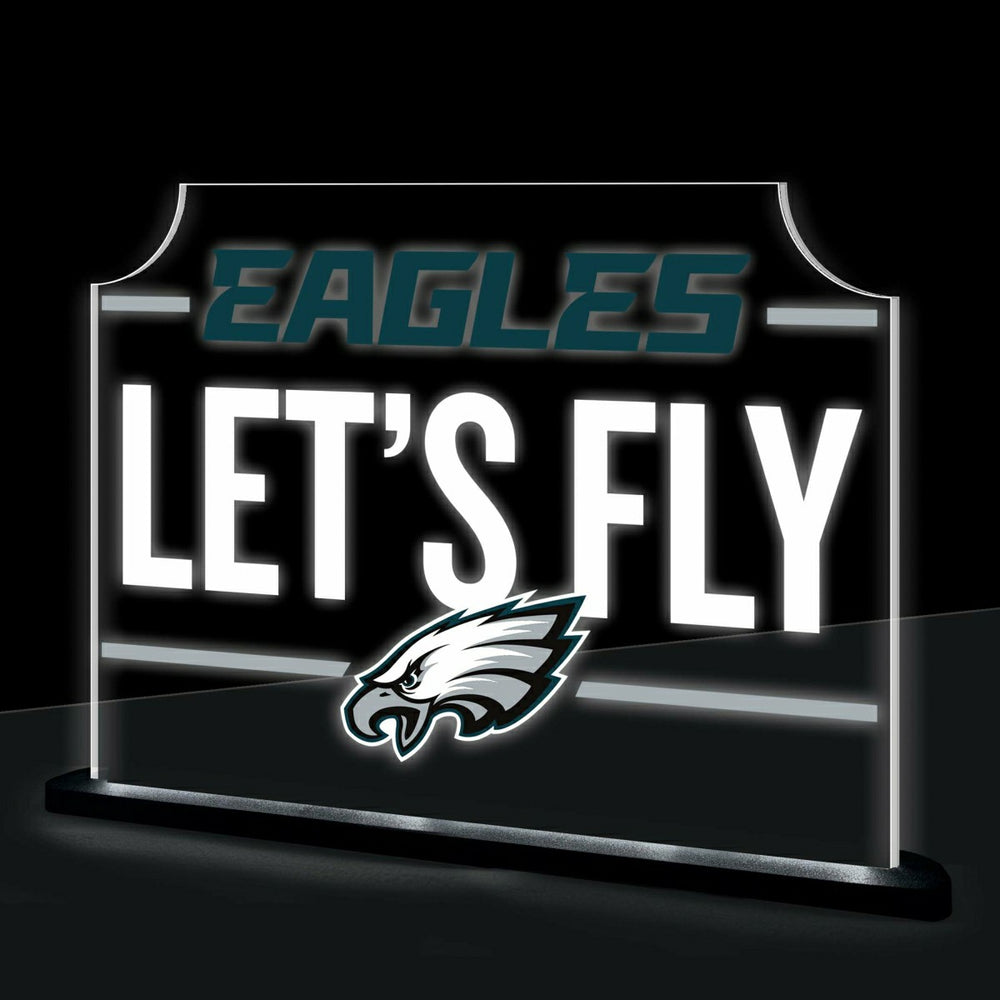 Philadelphia Eagles NFL Football Rectangle Desklite LED Decor - NFL Home