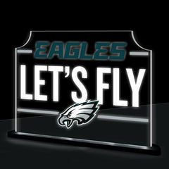 Philadelphia Eagles NFL Football Rectangle Desklite LED Decor - NFL Home