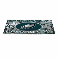 Philadelphia Eagles Holiday PVC Mat, 28"x16" - NFL