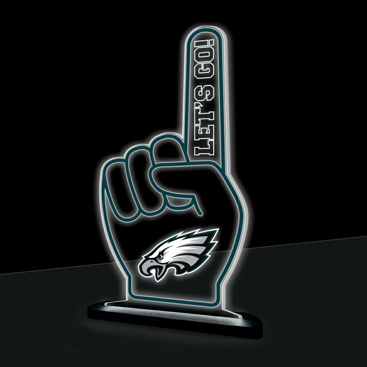 Philadelphia Eagles NFL Football Foam Finger Desklite LED Decor - NFL Home
