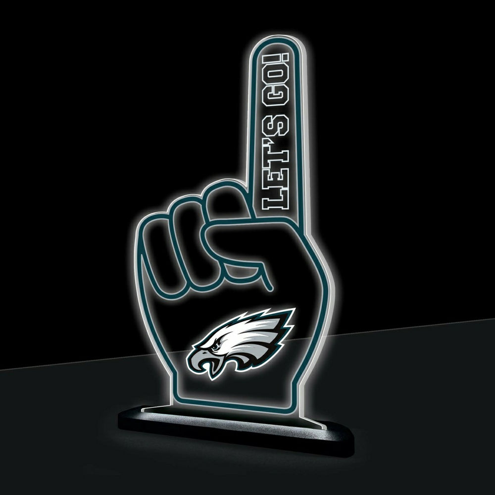 Philadelphia Eagles NFL Football Foam Finger Desklite LED Decor - NFL Home