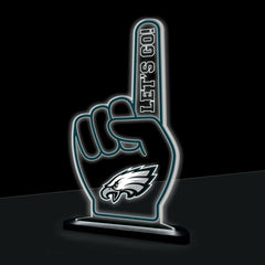 Philadelphia Eagles NFL Football Foam Finger Desklite LED Decor - NFL Home