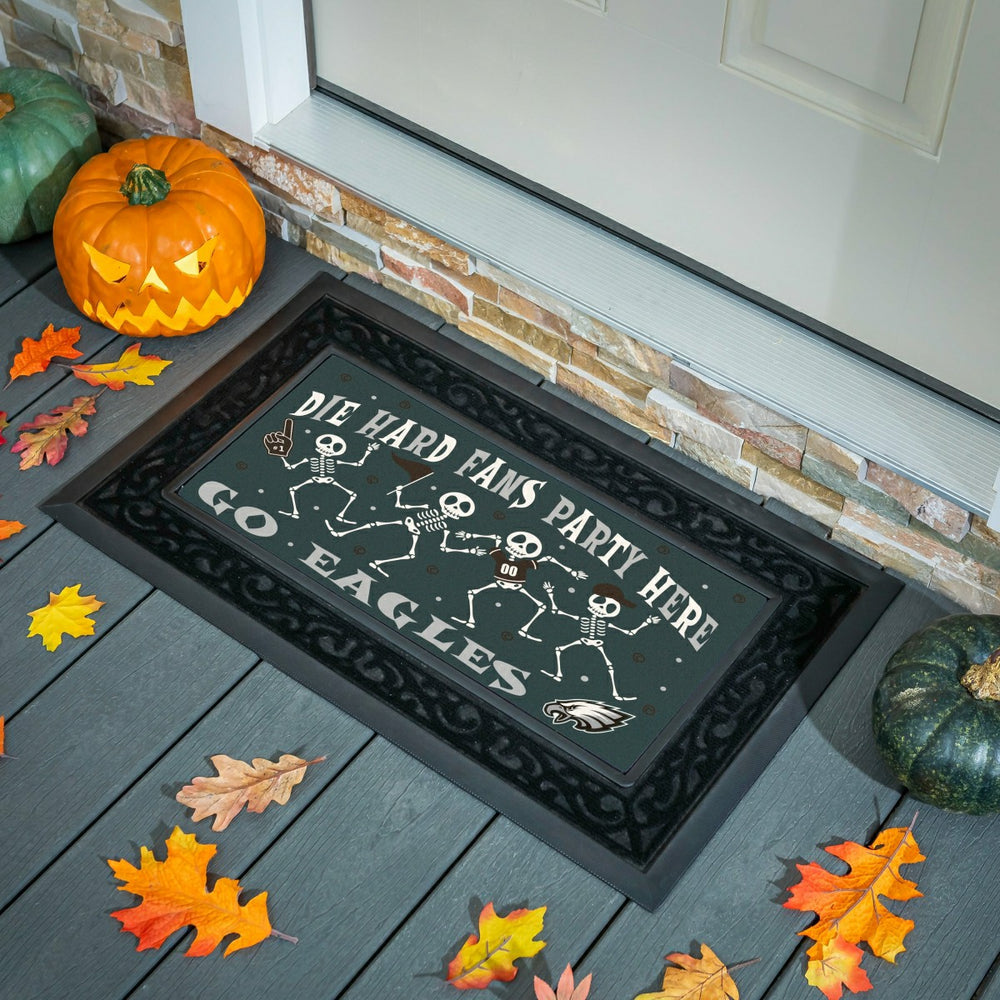 Philadelphia Eagles Flocked Coir Halloween Sassafras Switch Mat, 22"x1 - NFL