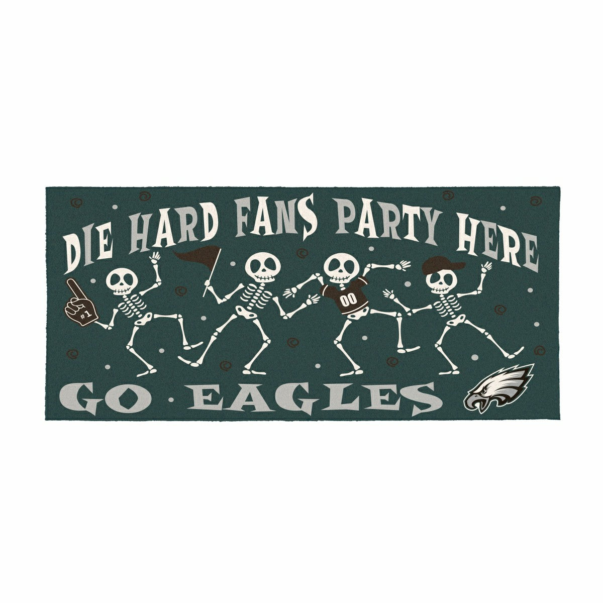 Philadelphia Eagles Flocked Coir Halloween Sassafras Switch Mat, 22"x1 - NFL