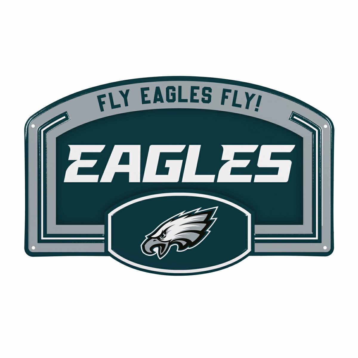 Philadelphia Eagles USA Embossed Steel Wall Sign, 11" x 17" - NFL Home