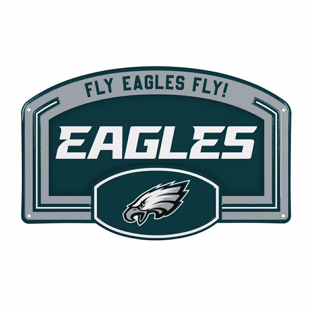 Philadelphia Eagles USA Embossed Steel Wall Sign, 11" x 17" - NFL Home