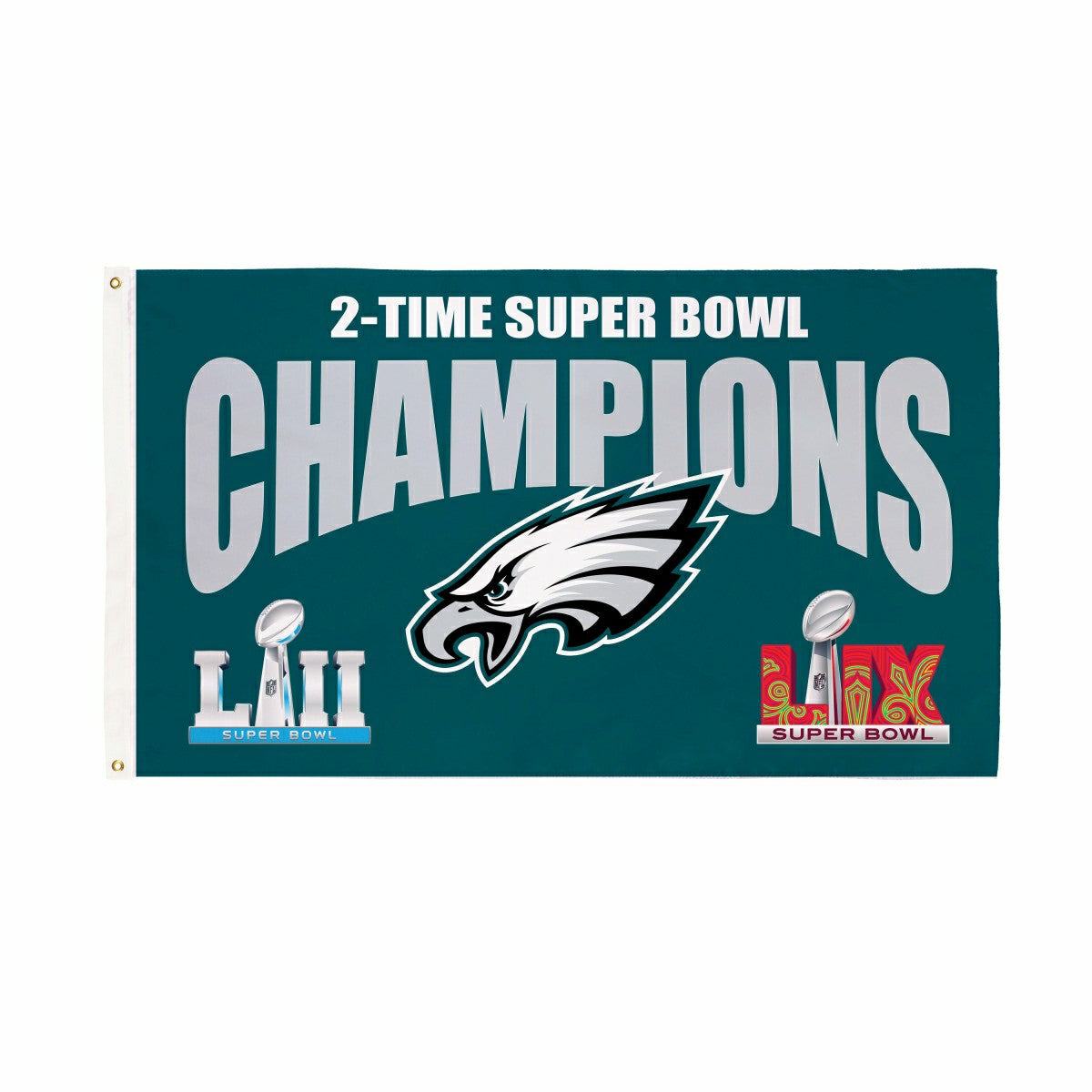 Philadelphia Eagles Multi-Win Super Bowl Champions Football 3x5 Flag - NFL Home