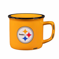 Pittsburgh Steelers Ceramic Camp Cup with Enamel Finish, 14oz - NFL
