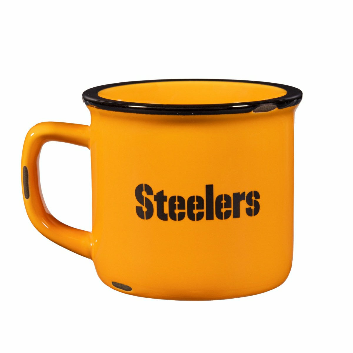 Pittsburgh Steelers Ceramic Camp Cup with Enamel Finish, 14oz - NFL
